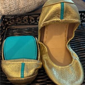Tieks Gold Flats